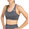 adidas Optime Essentials Workout Heather Mid Support Sport-BH Damen KE7868 - grey four mel XS