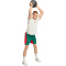 adidas Tech Intensity Allover Print Trainingsshorts Herren KE2407 - team dark green/better scarlet/print S/7"