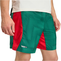 adidas Tech Intensity Allover Print Trainingsshorts Herren KE2407 - team dark green/better scarlet/print M/7"