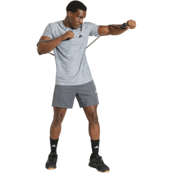 adidas Workout Essentials Flex Trainingsshirt Herren KF5775 - medium grey heather M