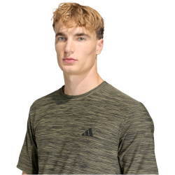 adidas Workout Essentials Flex Trainingsshirt Herren KD2871 - olive strata mel. S