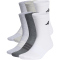 6er Pack adidas Cushioned Crew Socken KE5500 - white/light grey heather/medium grey heather/dark grey heather 34-36