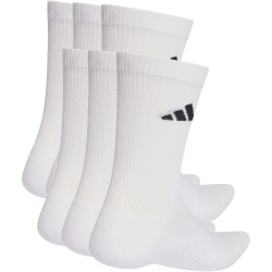 6er Pack adidas Cushioned Crew Socken KE5498 - white/white/black 37-39
