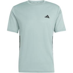adidas Workout Essentials Base 3-Streifen Trainingsshirt Herren KD0704 - wonder sage/black XS