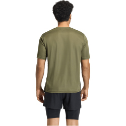 adidas Workout Essentials Base 3-Streifen Trainingsshirt Herren KD0703 - olive strata/black M