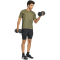 adidas Workout Essentials Base 3-Streifen Trainingsshirt Herren KD0703 - olive strata/black M