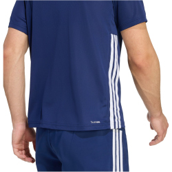 adidas Workout Essentials Base 3-Streifen Trainingsshirt Herren KD0701 - dark blue/white M