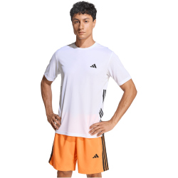 adidas Workout Essentials Base 3-Streifen Trainingsshirt Herren KD0699 - white/black S