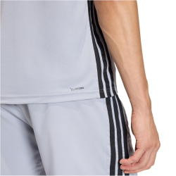 adidas Workout Essentials Base 3-Streifen Trainingsshirt Herren KC5286 - halo silver/black S