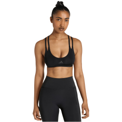 adidas Optime Workout Strappy Light Support Sport-BH Damen JZ5100 - black S