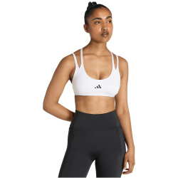 adidas Optime Workout Strappy Light Support Sport-BH Damen JZ5097 - white S