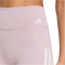 adidas Optime Workout 3-Streifen kurze Leggings Damen KD7609 - preloved fig M/5"
