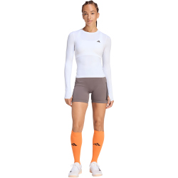 adidas Optime Workout 3-Streifen kurze Leggings Damen JZ1099 - charcoal XXS/7"