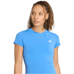 adidas Power Essentials Workout Contour Trainingsshirt Damen KD0112 - ray blue S