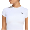 adidas Power Essentials Workout Contour Trainingsshirt Damen JZ3312 - white S