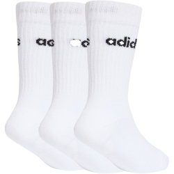 3er Pack adidas Linear Crew Socken Kinder KE7088 - white/white/white 28-30