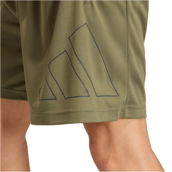 adidas Workout Essentials Base Pique Big Logo Trainingsshorts Herren KC8117 - olive strata S/7"
