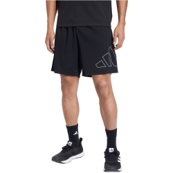 adidas Workout Essentials Base Pique Big Logo Trainingsshorts Herren KA5474 - black M/7"