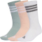 3er Pack adidas 3-Streifen Cushioned Sportswear Crew Socken KF4552 - blush pink/white/wonder sage 37-39