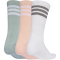 3er Pack adidas 3-Streifen Cushioned Sportswear Crew Socken KF4552 - blush pink/white/wonder sage 37-39