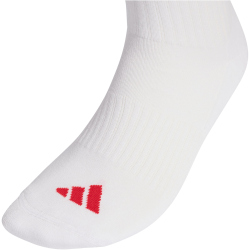 3er Pack adidas 3-Streifen Cushioned Sportswear Crew Socken KE5506 - team dark green/white/better scarlet 40-42