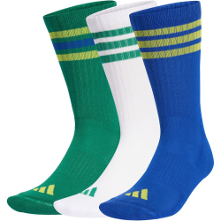 3er Pack adidas 3-Streifen Cushioned Sportswear Crew Socken KE5505 - bold green/bold blue/bright yellow 40-42