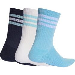 3er Pack adidas 3-Streifen Cushioned Sportswear Crew Socken KE5504 - night navy/icey blue/white 46-48