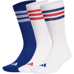 3er Pack adidas 3-Streifen Cushioned Sportswear Crew Socken KE5502 - white/mystery ink/pure ruby 34-36