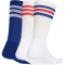 3er Pack adidas 3-Streifen Cushioned Sportswear Crew Socken KE5502 - white/mystery ink/pure ruby 40-42