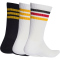 3er Pack adidas 3-Streifen Cushioned Sportswear Crew Socken KE5501 - white/black/collegiate gold 37-39