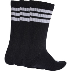 3er Pack adidas 3-Streifen Cushioned Sportswear Crew Socken KC9641 - black/white/white 37-39