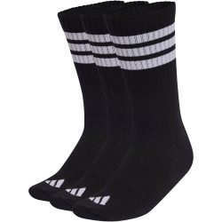 3er Pack adidas 3-Streifen Cushioned Sportswear Crew Socken KC9641 - black/white/white 40-42