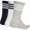 3er Pack adidas 3-Streifen Cushioned Sportswear Crew Socken KC9640 - medium grey heather/white/black 37-39