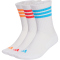 3er Pack adidas 3-Streifen Cushioned Sportswear Crew Socken KC9637 - white/lucid orange/lucid red 40-42