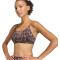 adidas Optime Essentials Workout Leopard Light Support Sport-BH Damen KA6343 - earth strata/black M