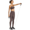 adidas Optime Essentials Workout Leopard Light Support Sport-BH Damen KA6343 - earth strata/black M