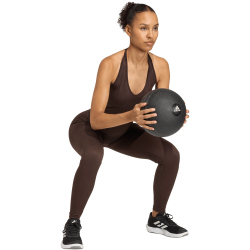 adidas Workout Essentials Knit Halterneck Trainingsshirt Damen JZ0123 - aurora coffee M