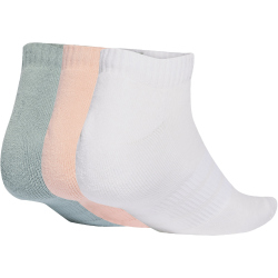 3er Pack adidas Cushioned Essentials Low Cut Socken KG3652 - blush pink/white/wonder sage 43-45