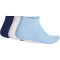 3er Pack adidas Cushioned Essentials Low Cut Socken KC9620 - dark blue/white/glow blue 43-45