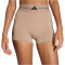 adidas Hyperglam 3-Streifen kurze Leggings Damen KQ5107 - chalky brown S