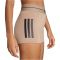 adidas Hyperglam 3-Streifen kurze Leggings Damen KQ5107 - chalky brown S