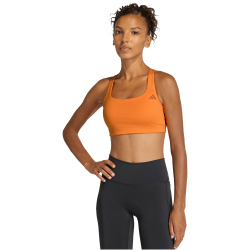 adidas Optime Workout Mid Support Sport-BH Damen KD6687 - pure orange XS