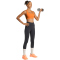 adidas Optime Workout Mid Support Sport-BH Damen KD6687 - pure orange XS