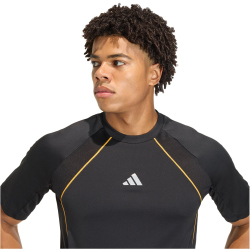 adidas Tech Apparel Climacool Trainingsshirt Herren KF3379 - black/lucid tangerine/reflective silver S