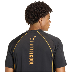 adidas Tech Apparel Climacool Trainingsshirt Herren KF3379 - black/lucid tangerine/reflective silver S