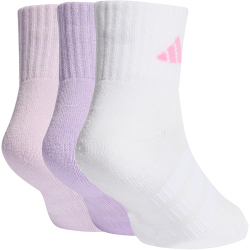 3er Pack adidas Cushioned Sportswear Ankle Socken Kinder KD1724 - powder plum/white/ice lavender 22-24