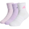 3er Pack adidas Cushioned Sportswear Ankle Socken Kinder KD1724 - powder plum/white/ice lavender 22-24