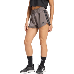 adidas Pacer Workout Woven High Rise Trainingsshorts Damen KD7326 - charcoal/black XL/5"