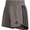 adidas Pacer Workout Woven High Rise Trainingsshorts Damen KD7326 - charcoal/black XL/5"