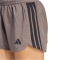 adidas Pacer Workout Woven High Rise Trainingsshorts Damen KD7326 - charcoal/black XL/5"